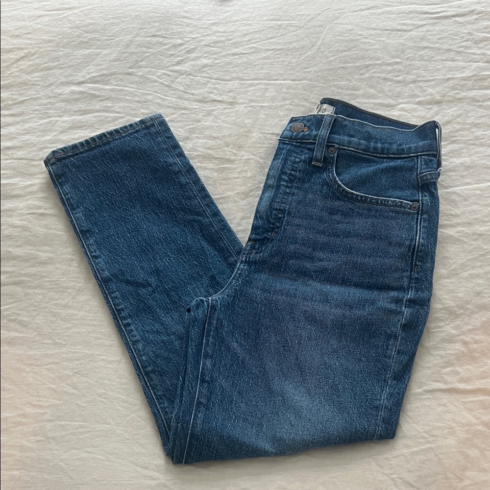 Madewell Men's Straight Jeans in Deep Blue